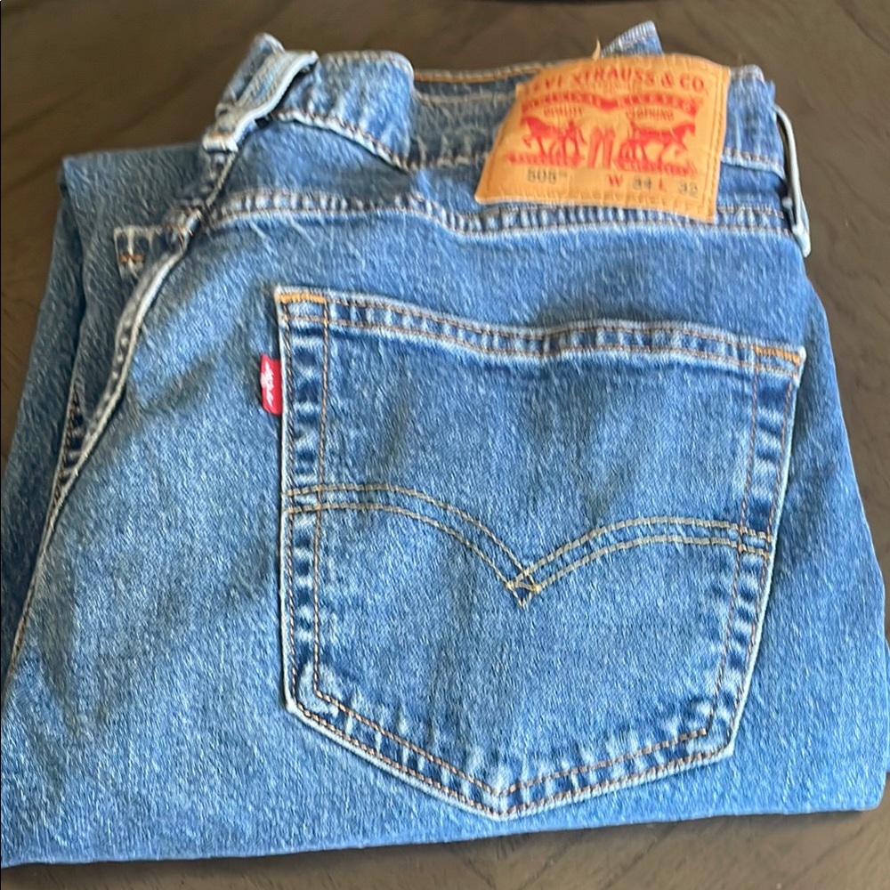 Levi's 505 Blue Relaxed Jeans